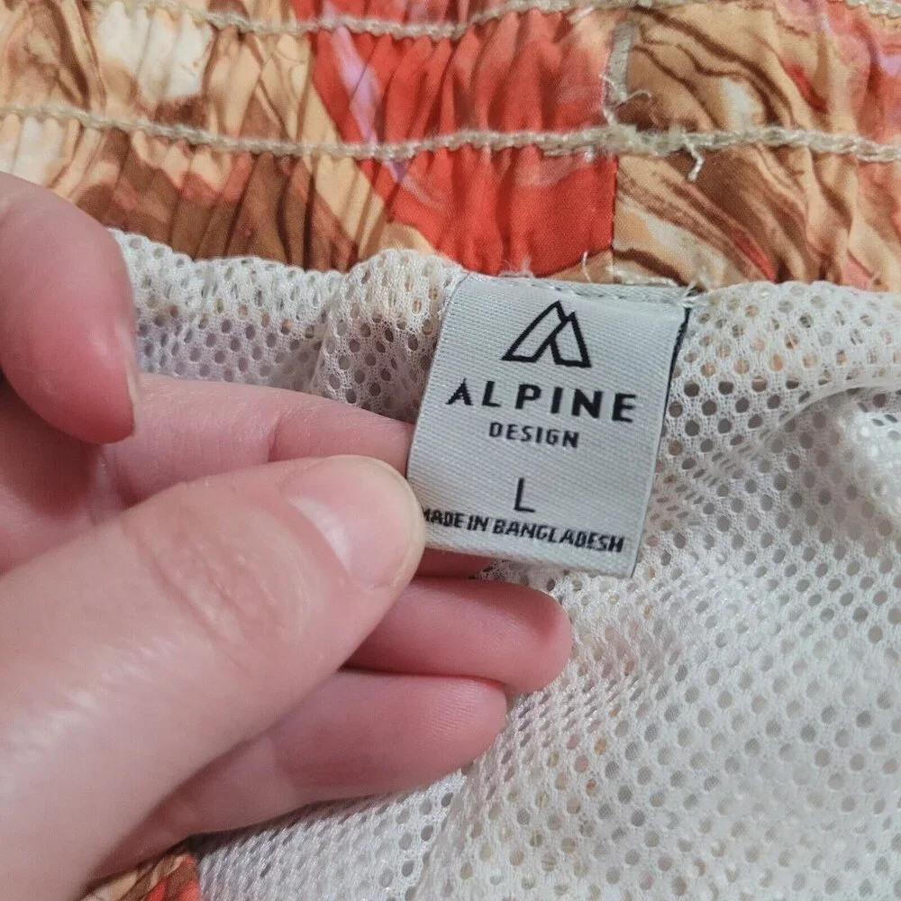 NWT Alpine Design Woven Shorts Shortie Womens Large UPF 50+ Ecodry 3.5 Inseam‎